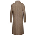 Executive Class Premium Herren Luxus Langer Trenchcoat aus australischer Wolle | XZ5829